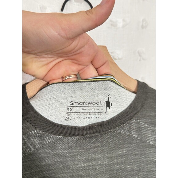 SmartWool Intraknit 200 Thermal Merino Base Layer Crew Shirt Gray Size XS - Picture 4 of 6